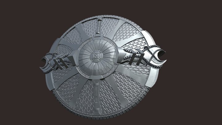 escudo Guardião 3D Model
