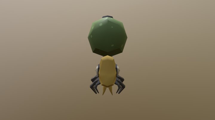 Flying Shrimp 3D Model