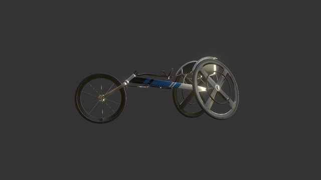 Wheelchair Racer 3D Model