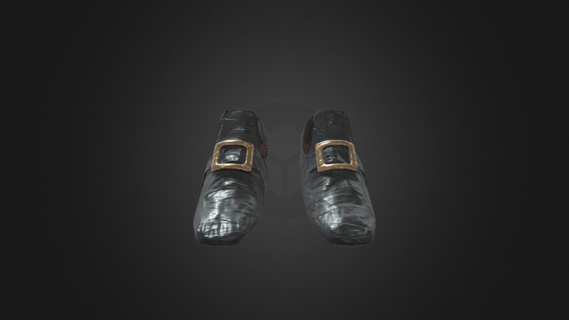 18th/19th Century Mens Buckle Shoe Buy Royalty Free 3D