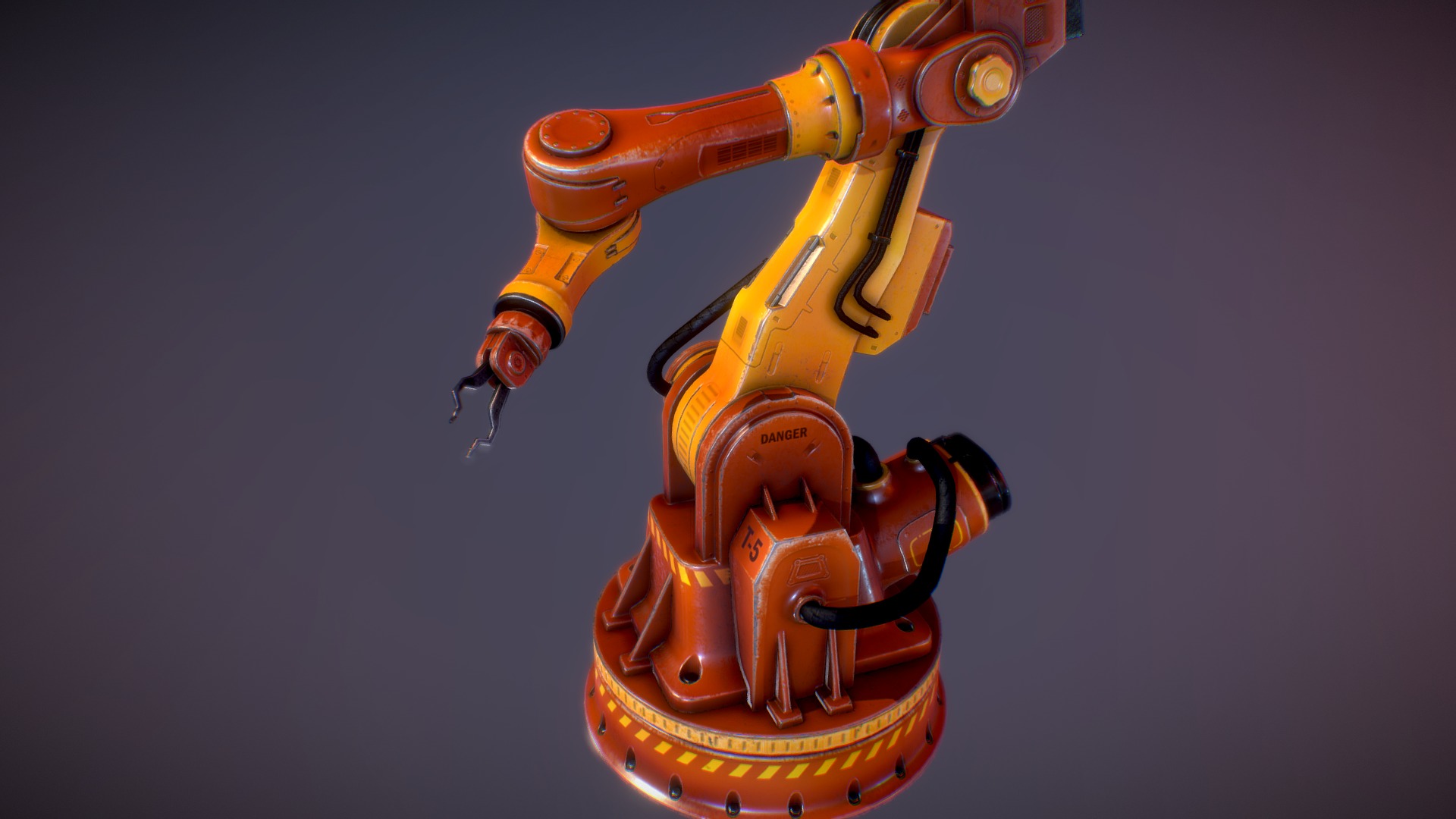 3D model Industrial Machine 2 - This is a 3D model of the Industrial Machine 2. The 3D model is about a close-up of a robot.