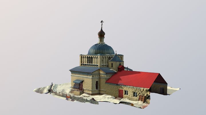 Church in Moscow 3D Model