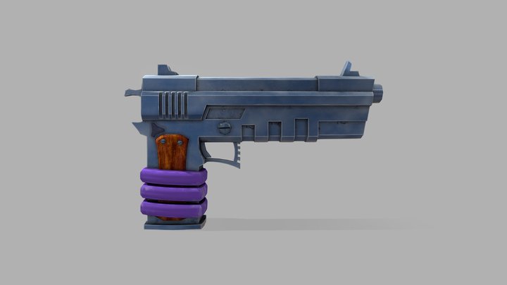 3D Pistol | LowPoly 3D Model