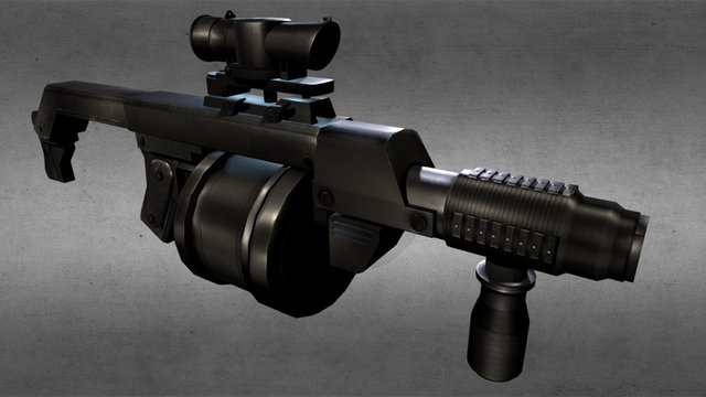 South Africa Grenade-launcher 3D Model