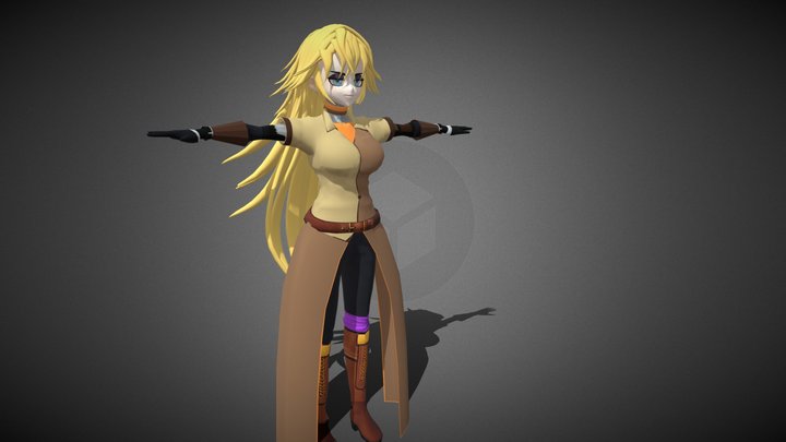 Anime Girl Character | Stylized  | Game Ready – Modelo 3D gratuito STL