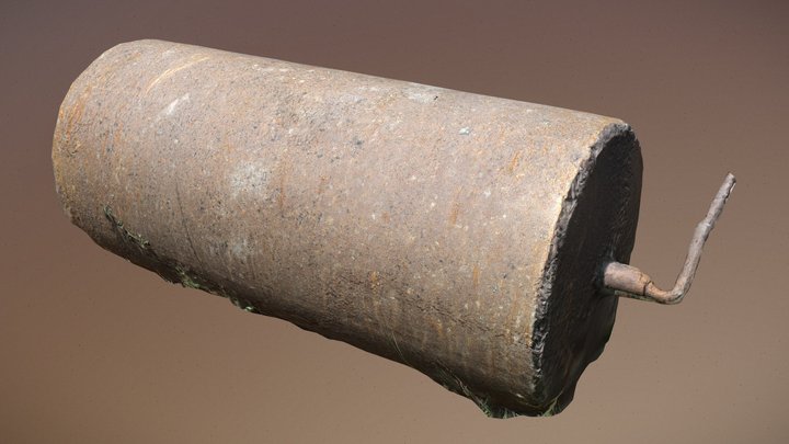 Rusty solid steel cylinder – Modelo 3D gratuito STL