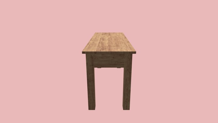 WoodenBench 3D Model
