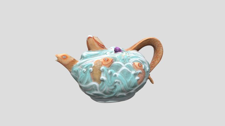 Teapot from the Dresden State Art Collections 3D Model