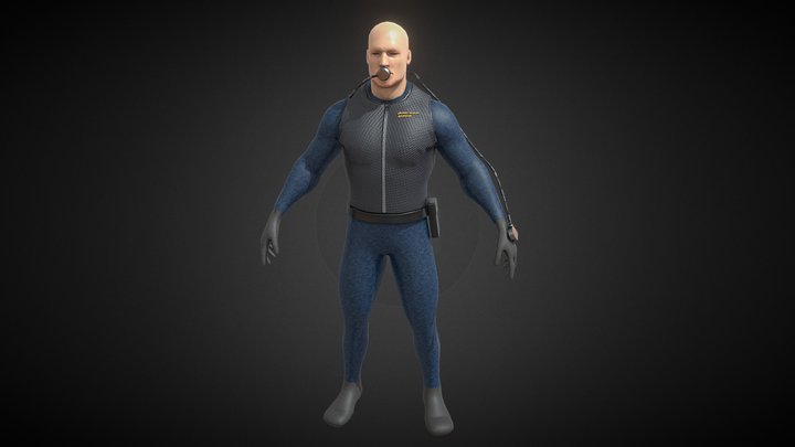 Character creation - Scuba 3D Model