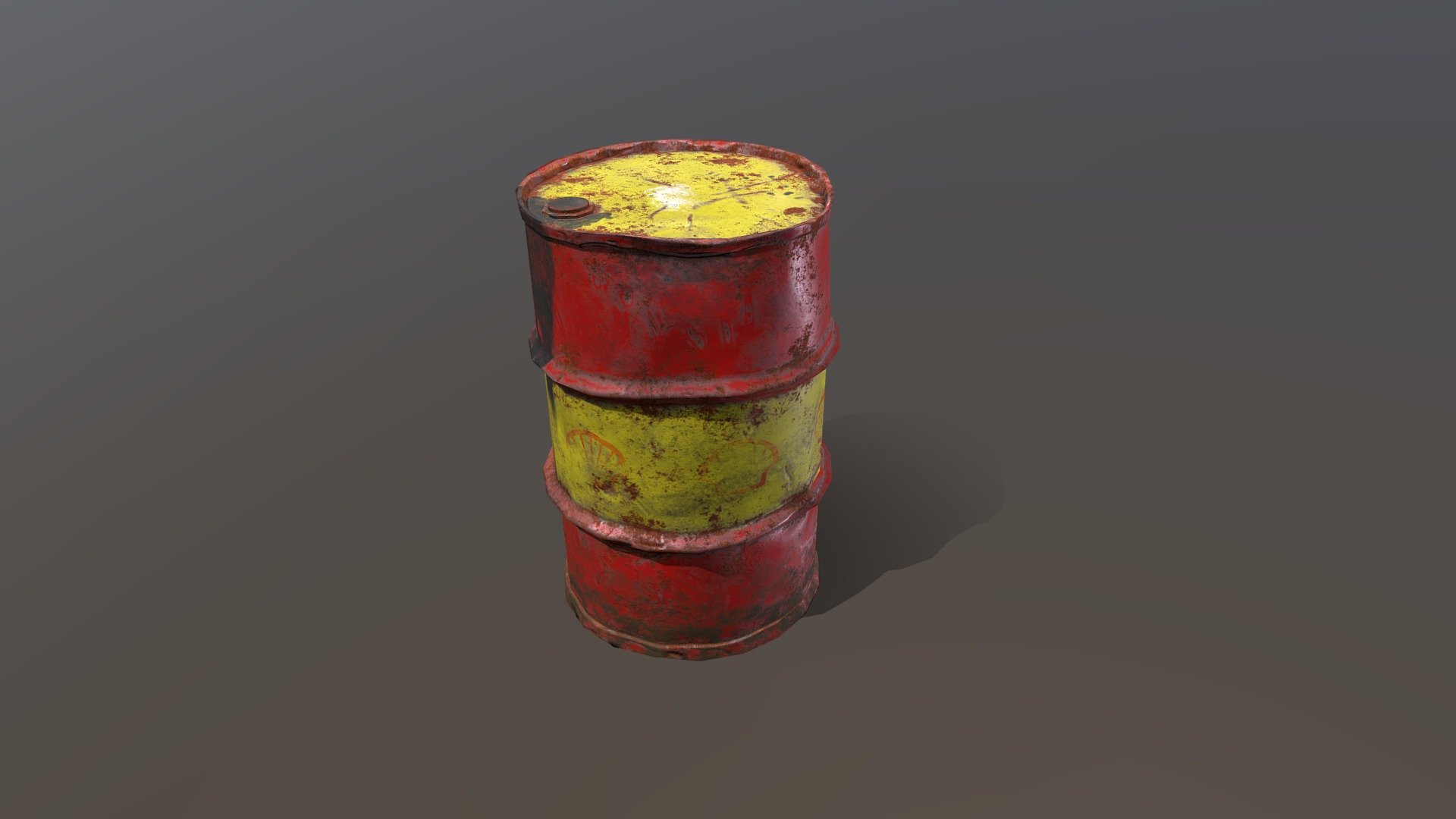 Shell Barrel Damaged Lowpoly - 3D model by Isgame [560c2de] - Sketchfab