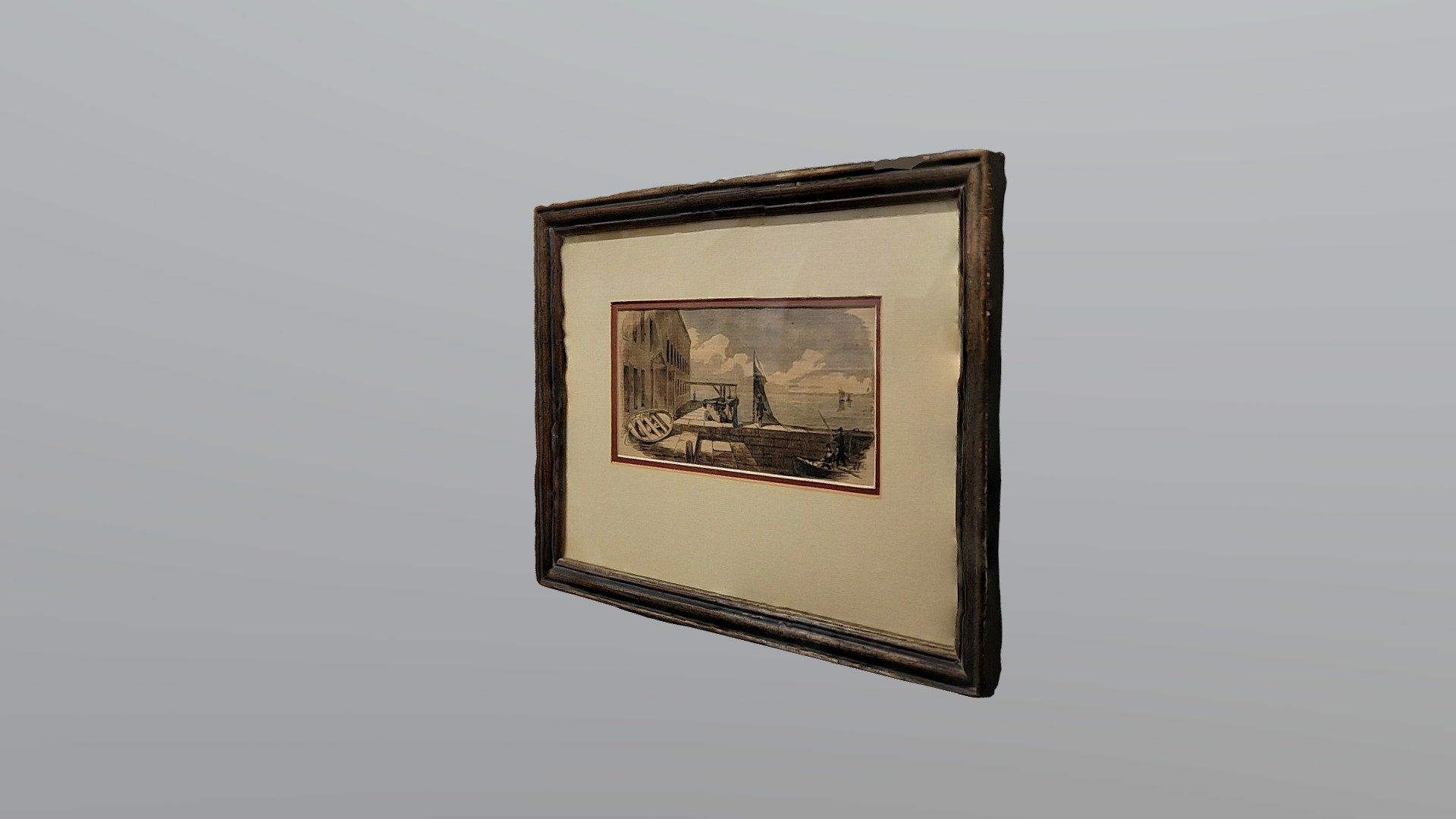 Framed Image Of The Fort Sumter Sally-port - 3d Model By Stevencmutter 