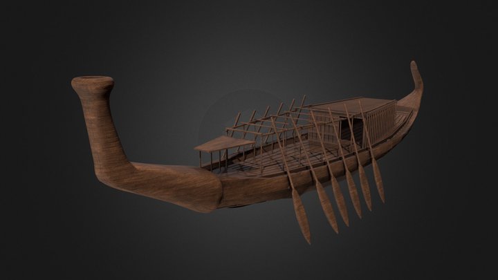 Ancient Egyptian Woodcraft: Khufu Ship 3D Model