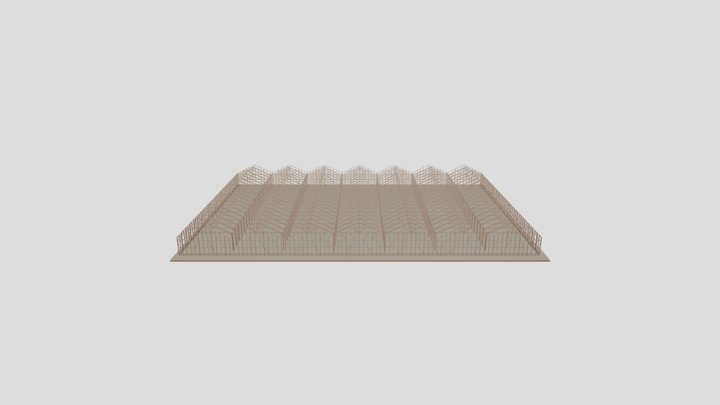 FP058 Теплица 60,2 х 42,6 м 3D Model