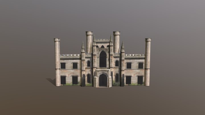 Lowther Castle Retro 3D Model