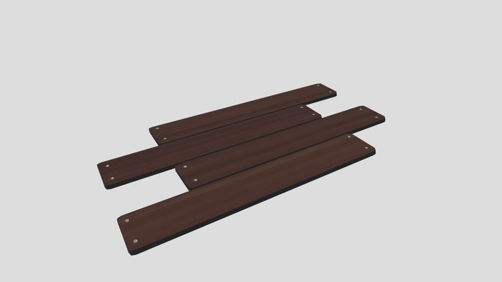 Tile-able Wooden Planks 3D Model
