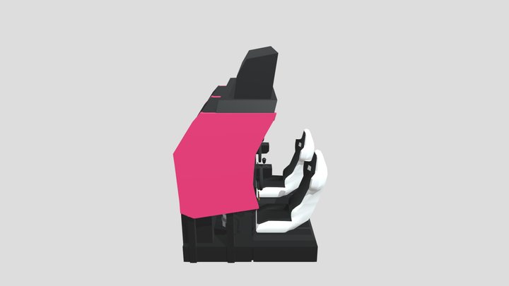 Race Arcade Cabinet Twin 3D Model