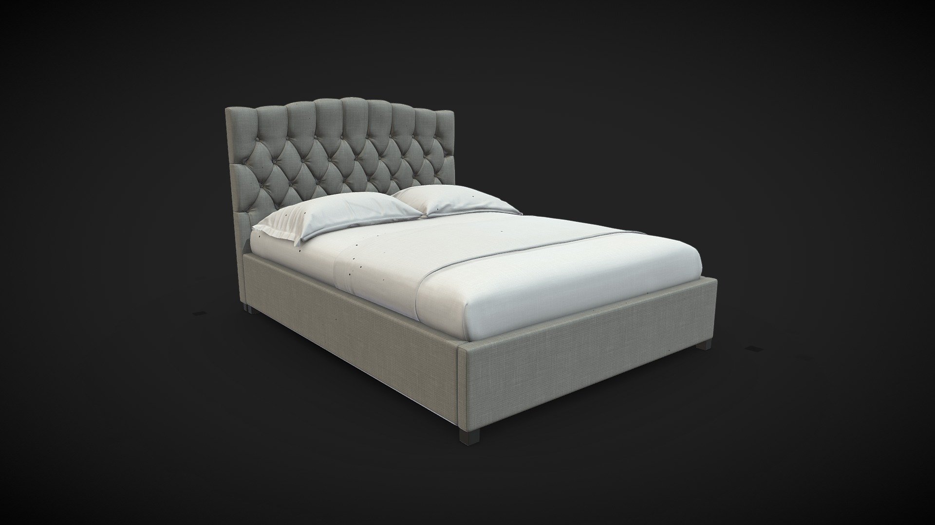 Hannah Queen Gaslift Bed 3D model by samira.lesani [560fdfe] Sketchfab