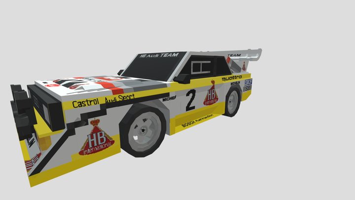 Audi Sport Quattro S1 3D Model
