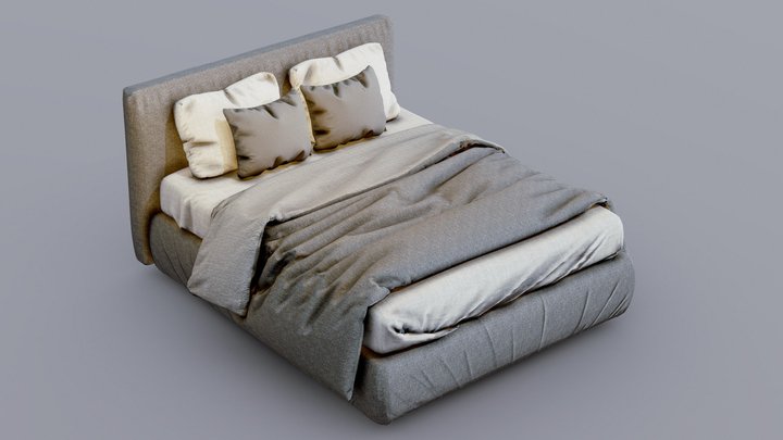 Modern Bed – Gratis 3D-model STL