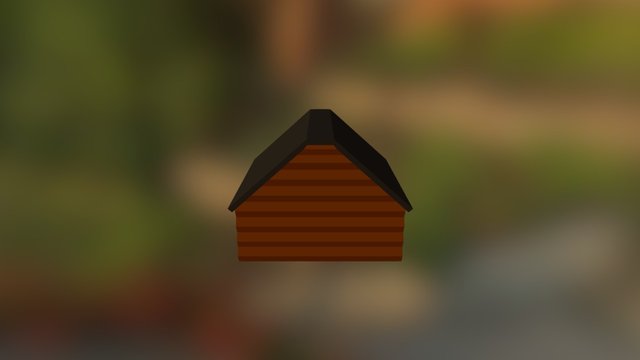 Log Cabin 3D Model