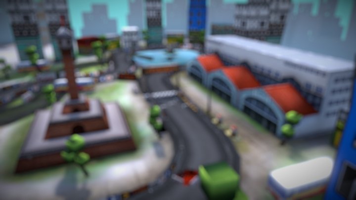 V5 Road City 3D Model