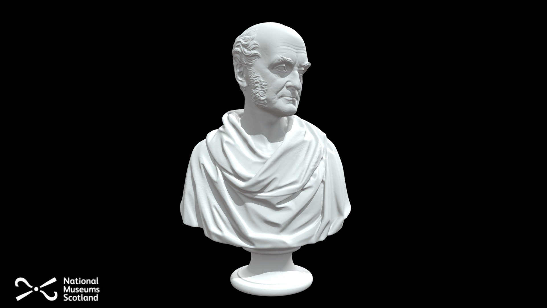 Charles Maclaren Marble Bust — Sketchfab embed 3D viewer