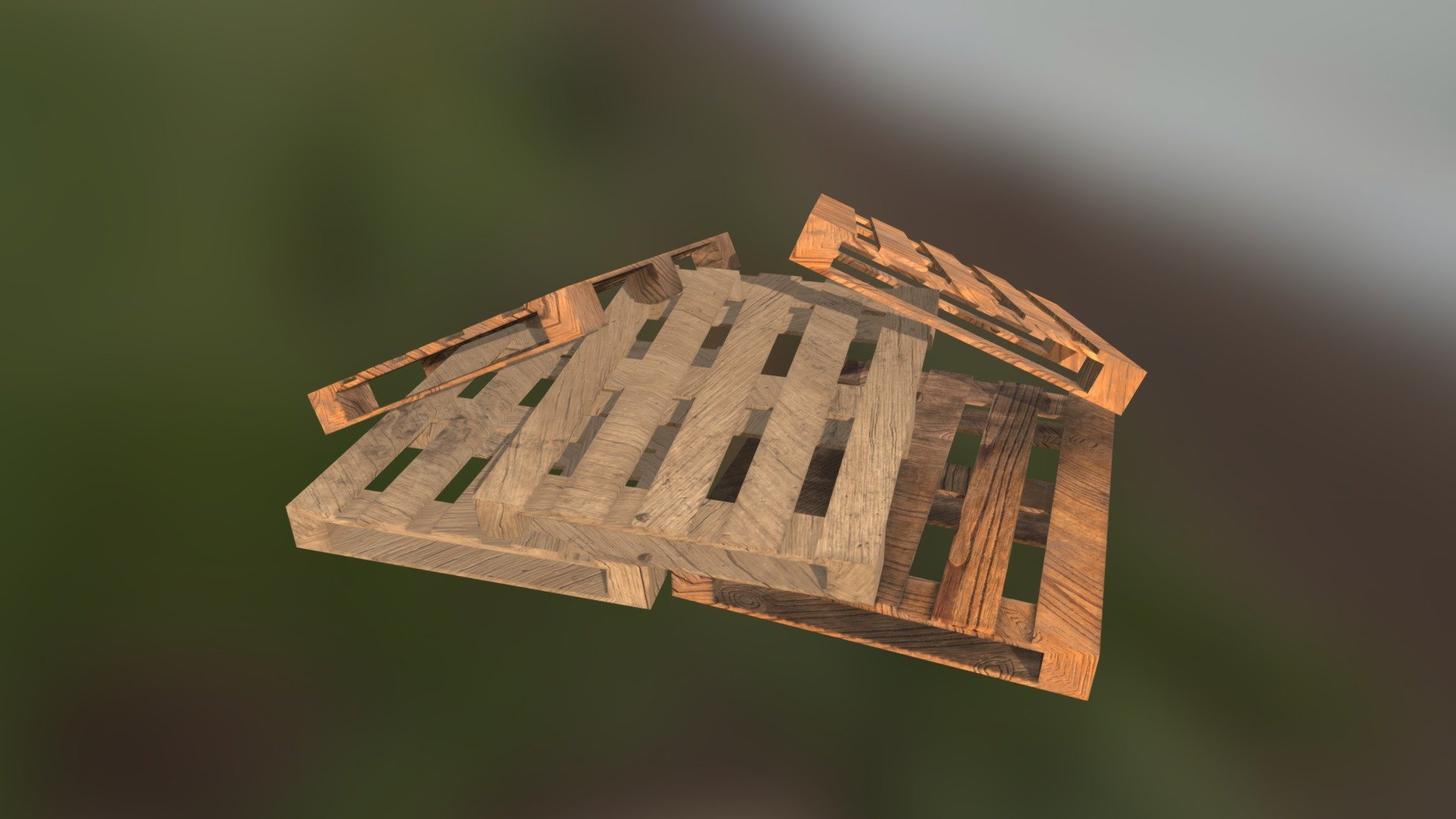 5 Pallettes randomly arranged - 3D model by Digital BIM Solutions ...