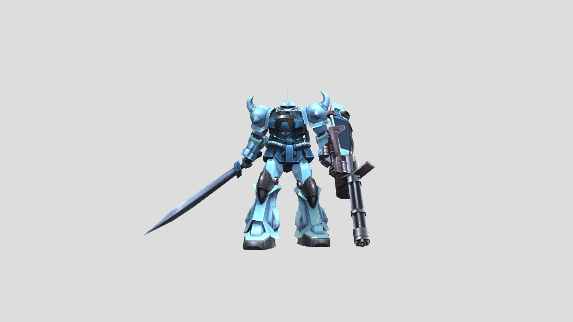 MS-07B-3 Gouf Custom - Download Free 3D model by Tigerar1 ...