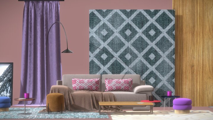 Modern home Furniture 2024 3D Model