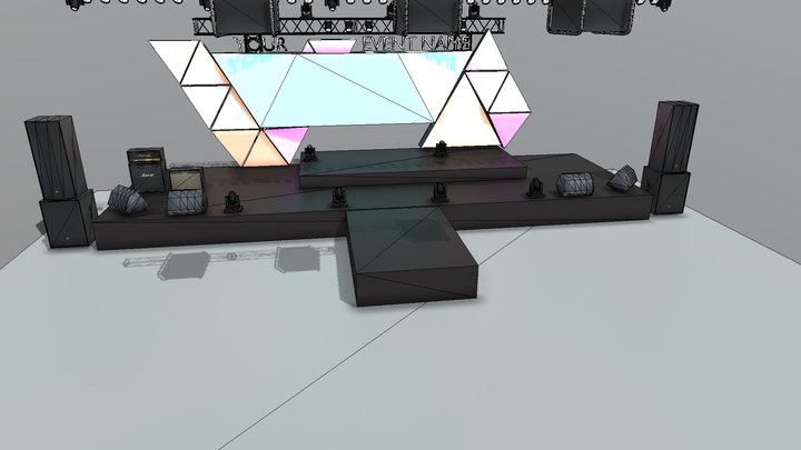 3d_video_mapping_stage 3D Model