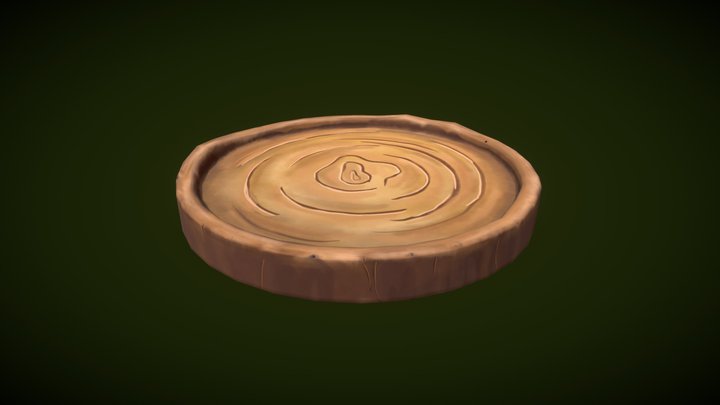 wooden tray 3D Model