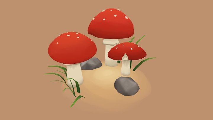 amanita 3D Model
