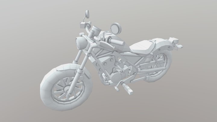 Motorcycle Blockout #2 3D Model