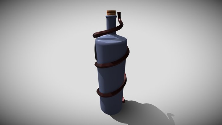 Corkscrew - Bioshock inspired Vigor Bottle 3D Model