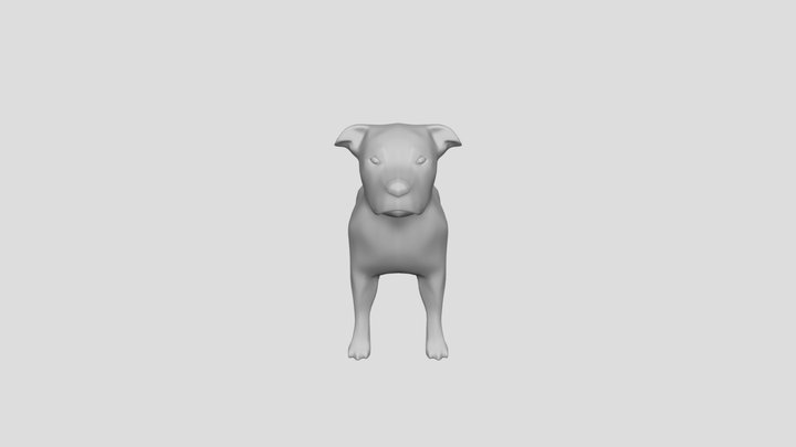 Staffordshire Bull Terrier (Staffie) 3D Model