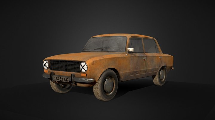Rusty Vaz 2101 3D Model