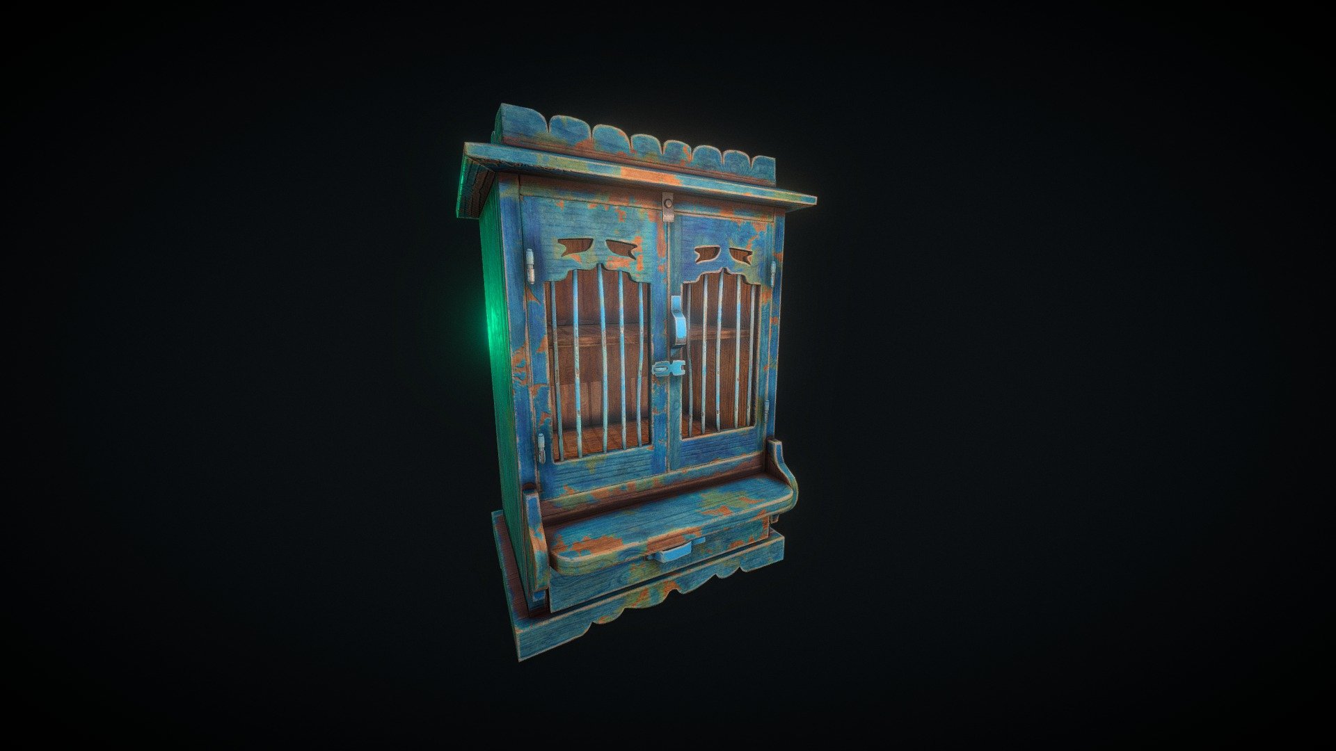 Stylised Old Cabinet - Game ready(FREE DOWNLOAD)