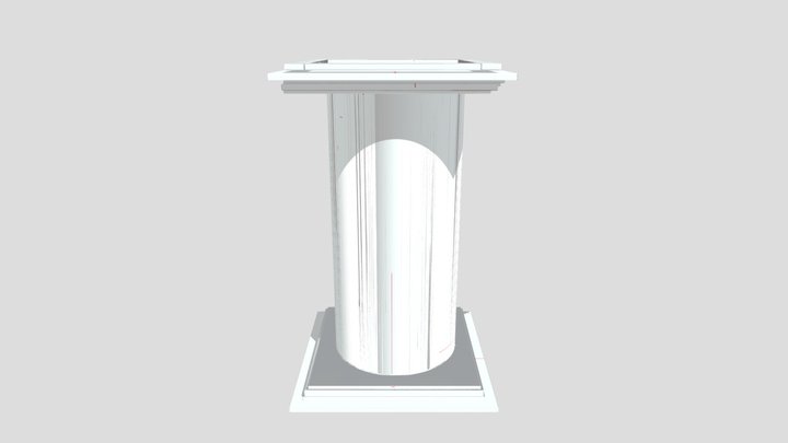 Pedestal for Rocia Room 3D Model