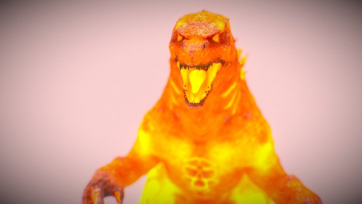 Burning Godzilla 2019 3D Model