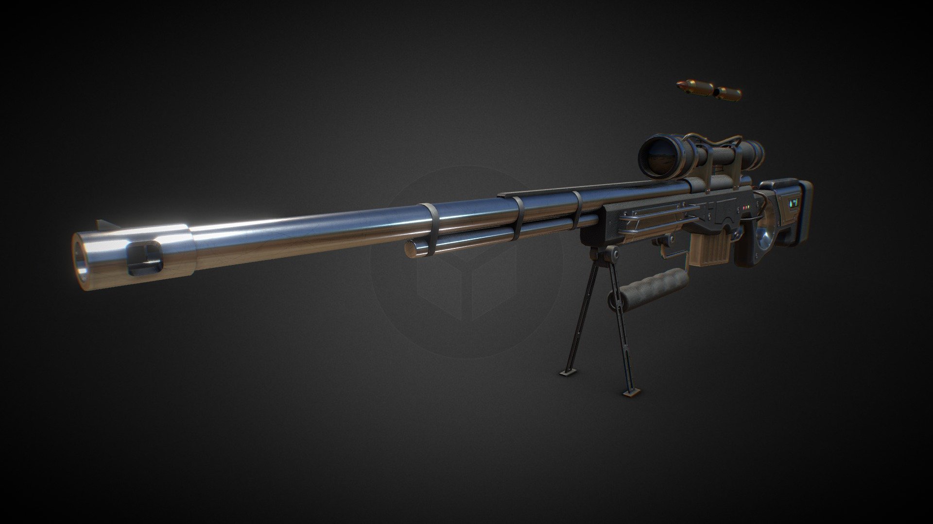 Sci Fi Sniper - 3D model by Reversed Interactive (@RevInt) [561fc1e ...