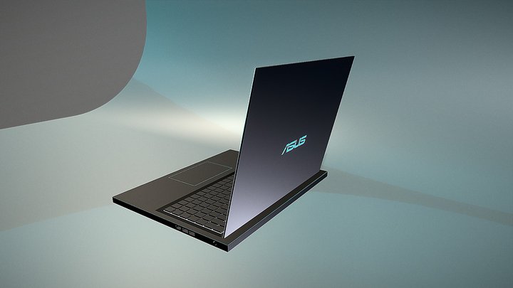 Asus Laptop Design 3D Model