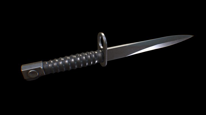 Swiss Sig STWG 57 Bayonet 3D Model