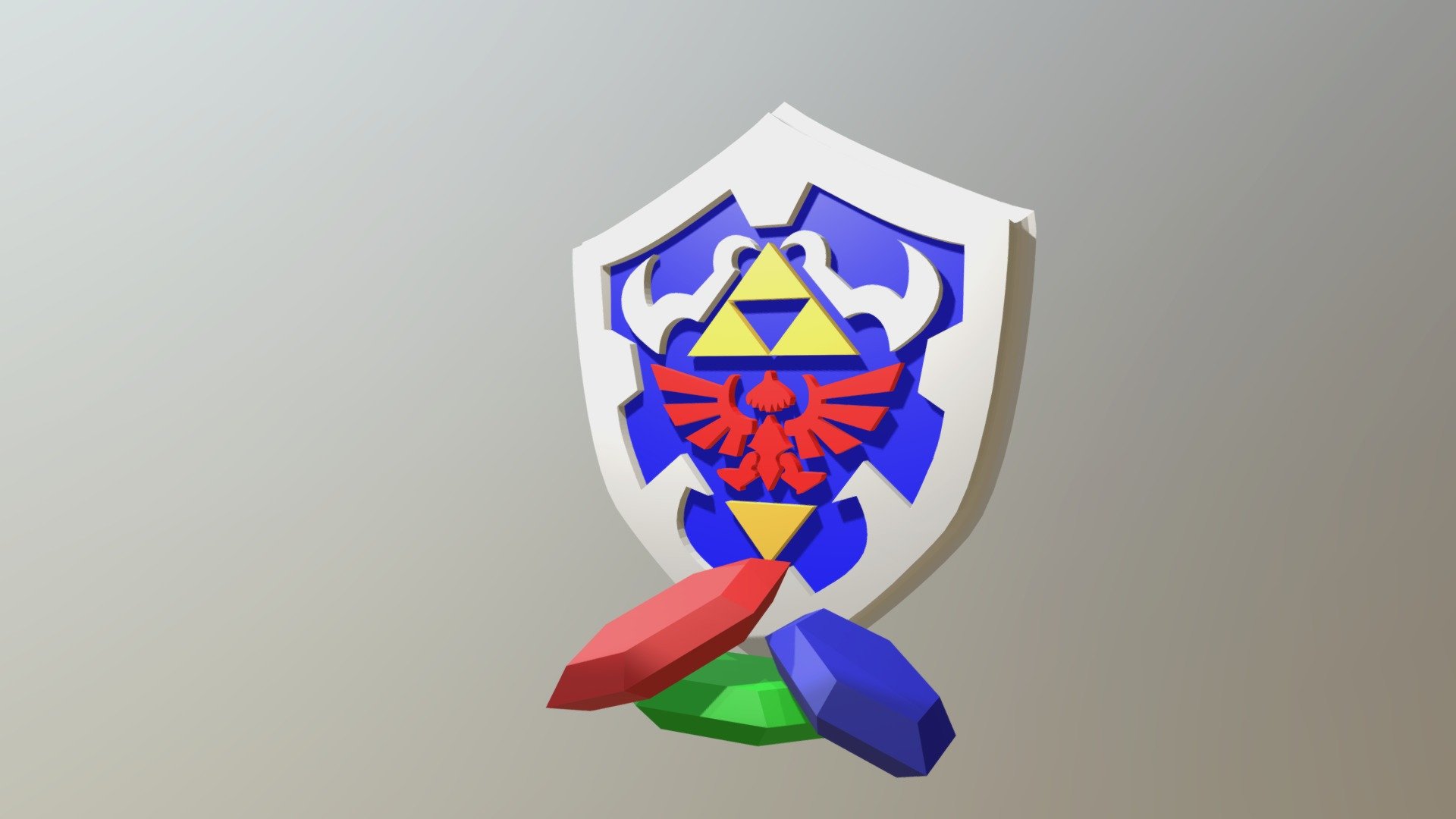 Hylian Shield with Rupees