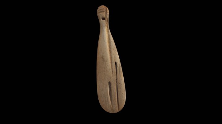 Māori patu paraoa (club) 3D Model