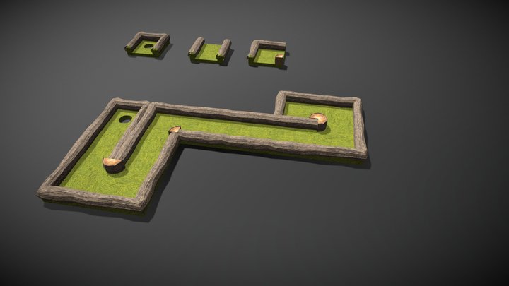 Mini Golf Modules - Demo 3D Model
