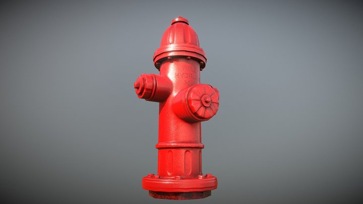 Fire Hydrant FBX 3D Model
