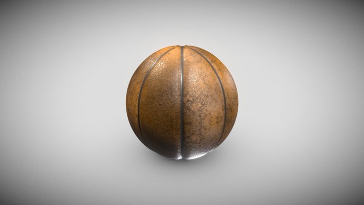 Old basketball 3D Model