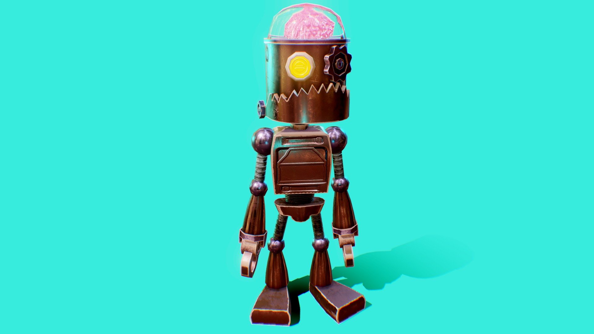 Brain-Bot - 3D model by Gianluca Tessicini (@glucat) [5626a7a] - Sketchfab