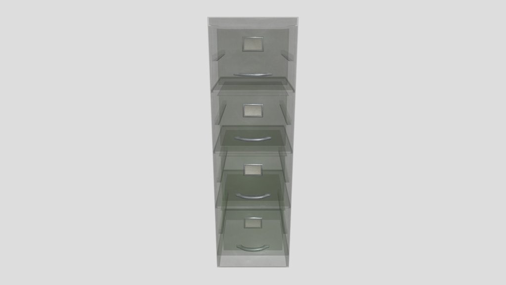 Vintage Metal Filing Cabinet