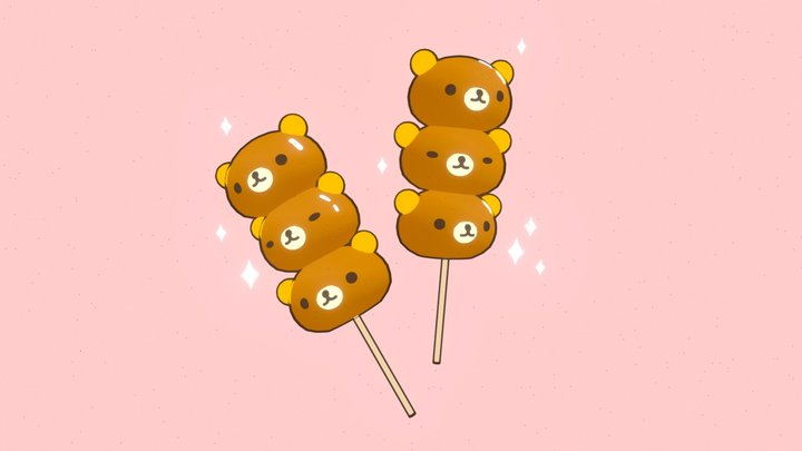 Rilakkuma Dango 3D Model